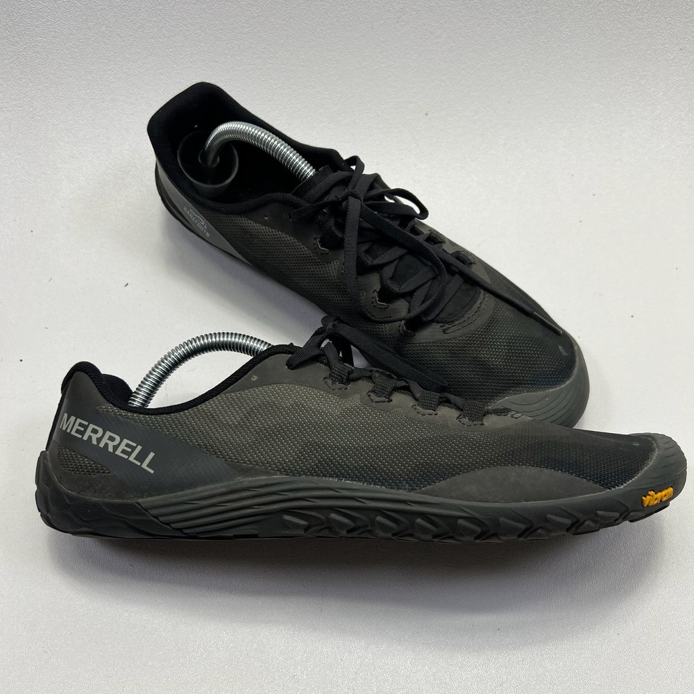 Merrell Vapor Glove 4 Running Shoes Mens 10 Black Barefoot Minimalist Outdoor